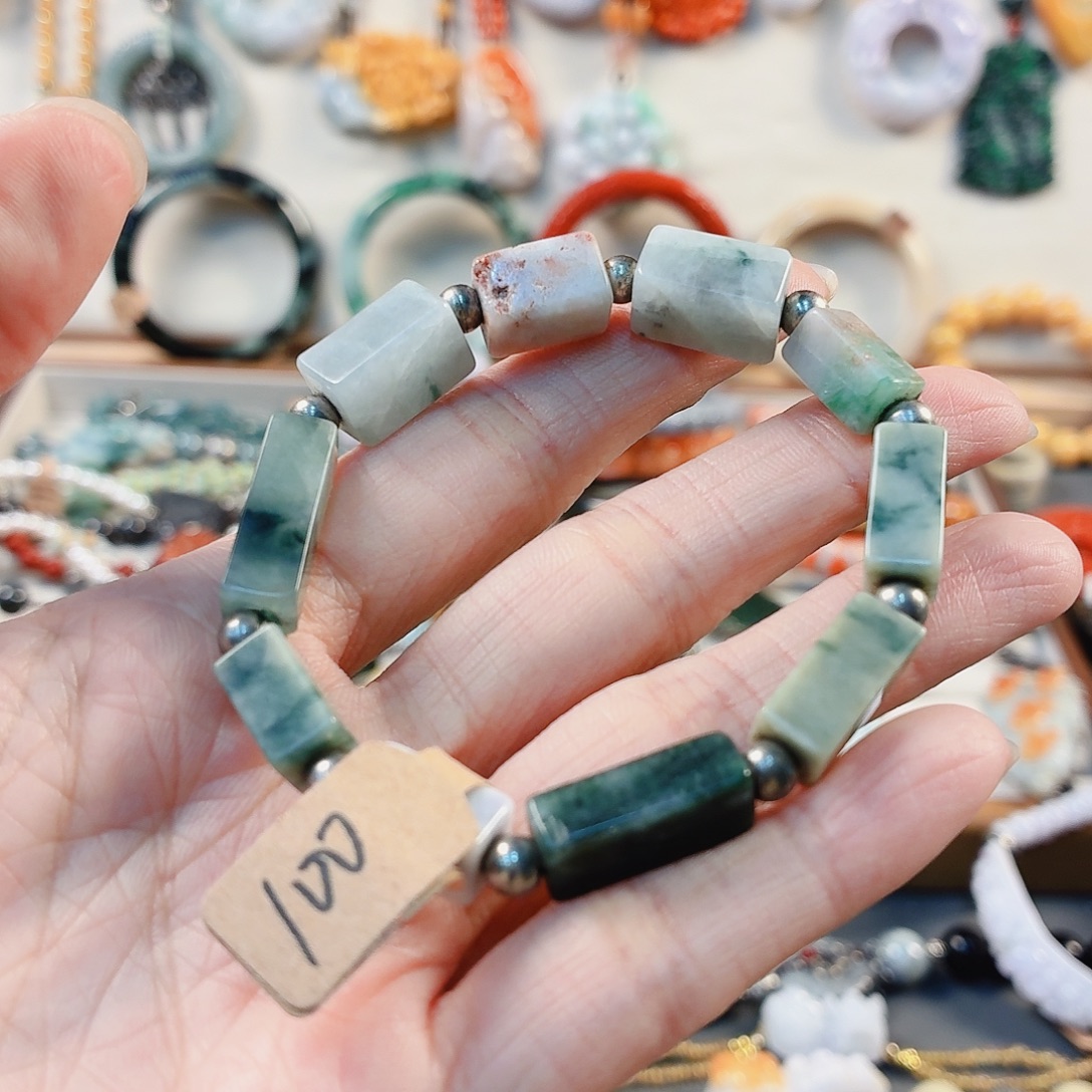 翡翠未镶嵌手链手串