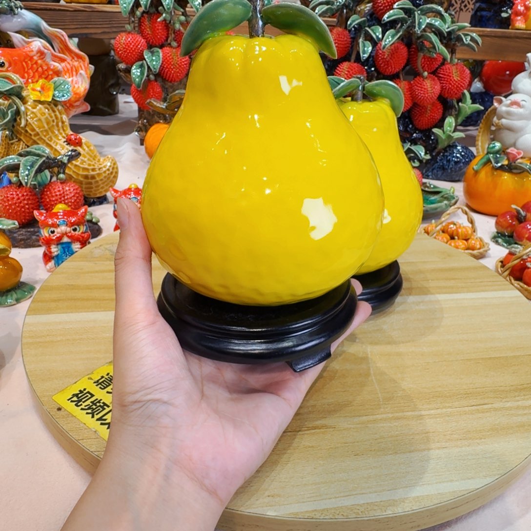 朝***露陶瓷双叶柚子1陶瓷