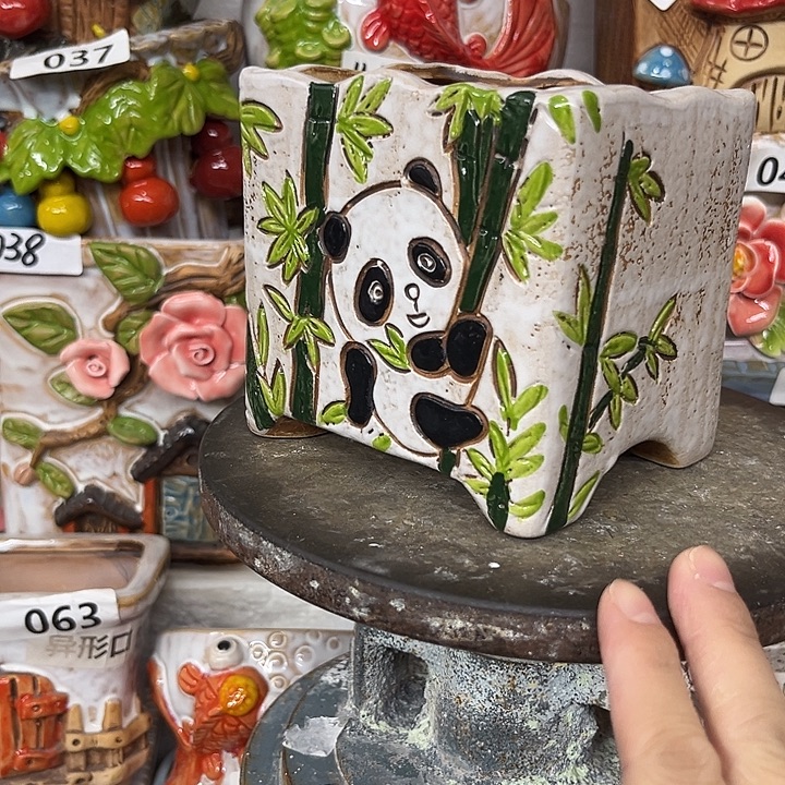 粗陶材质多肉花盆