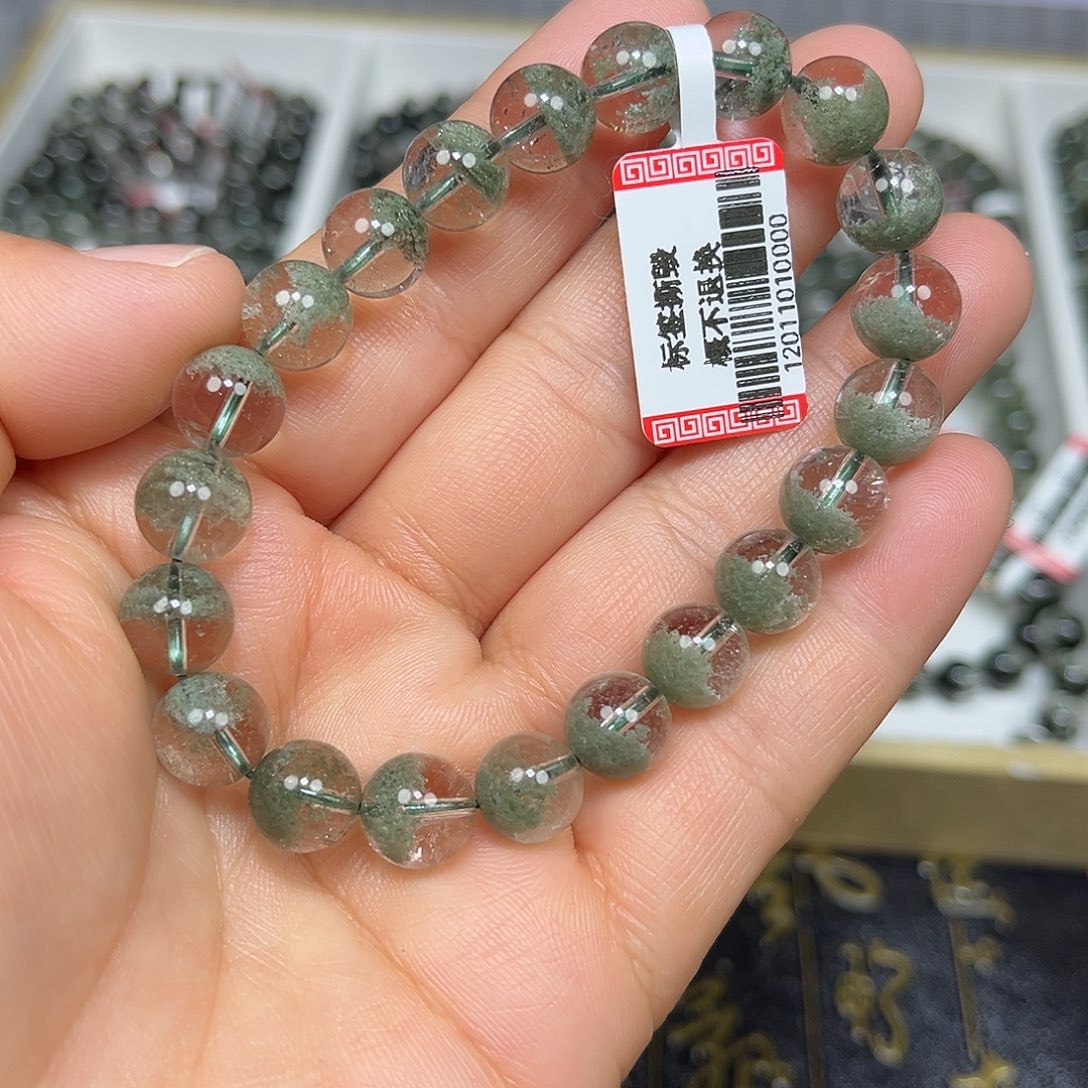 手串水晶未镶嵌绿幽灵手串