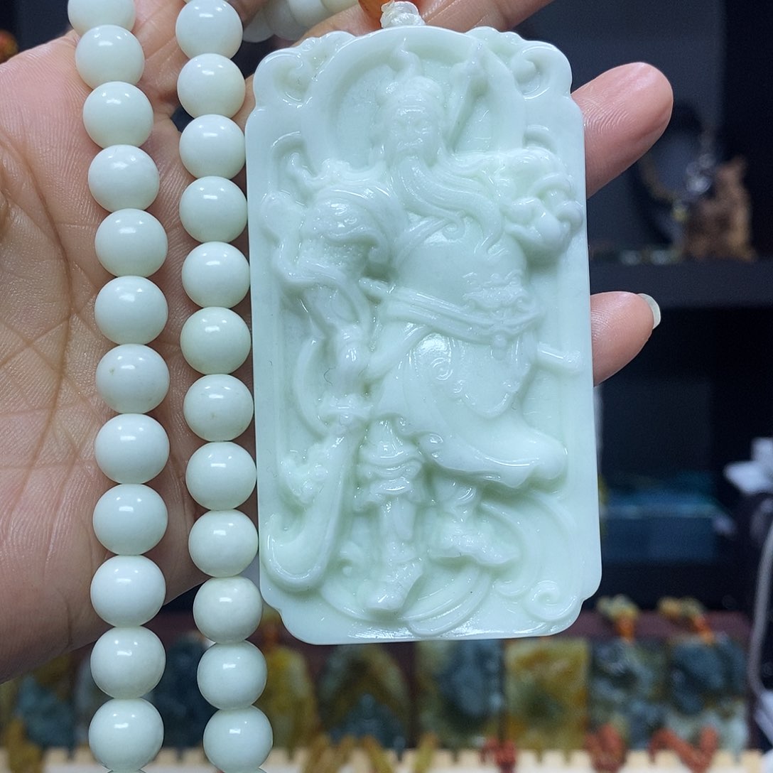 未镶嵌岫玉挂件吊坠