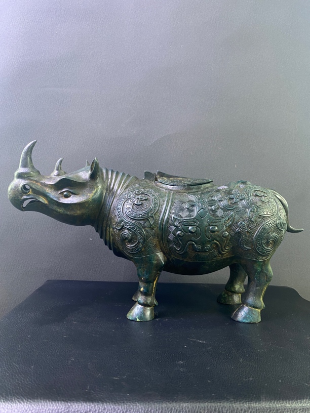 非遗仿古青铜器【犀牛尊】工艺品/礼品/摆件