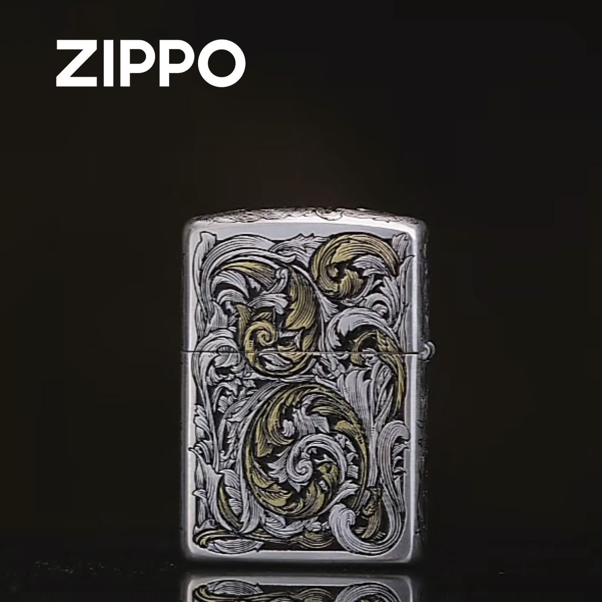 ZIPPO 打火机正品 168双色哥特唐草 0487【大白专属】