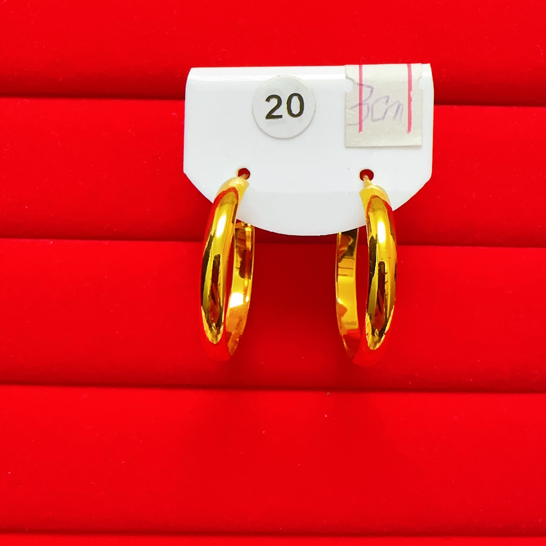 铜合金耳饰 20号中宽耳圈3公分