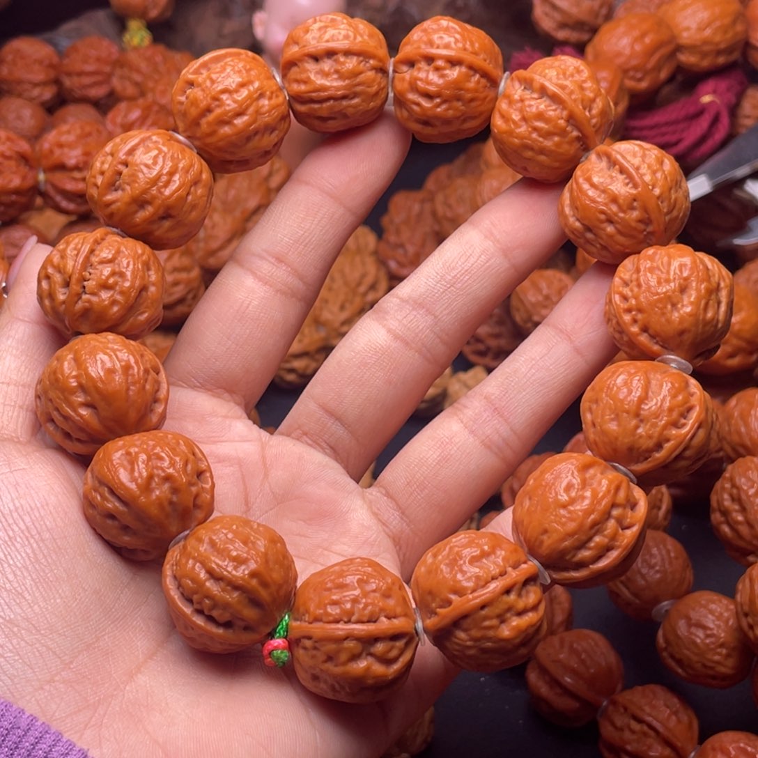 文玩核桃手串磨盘元宝
