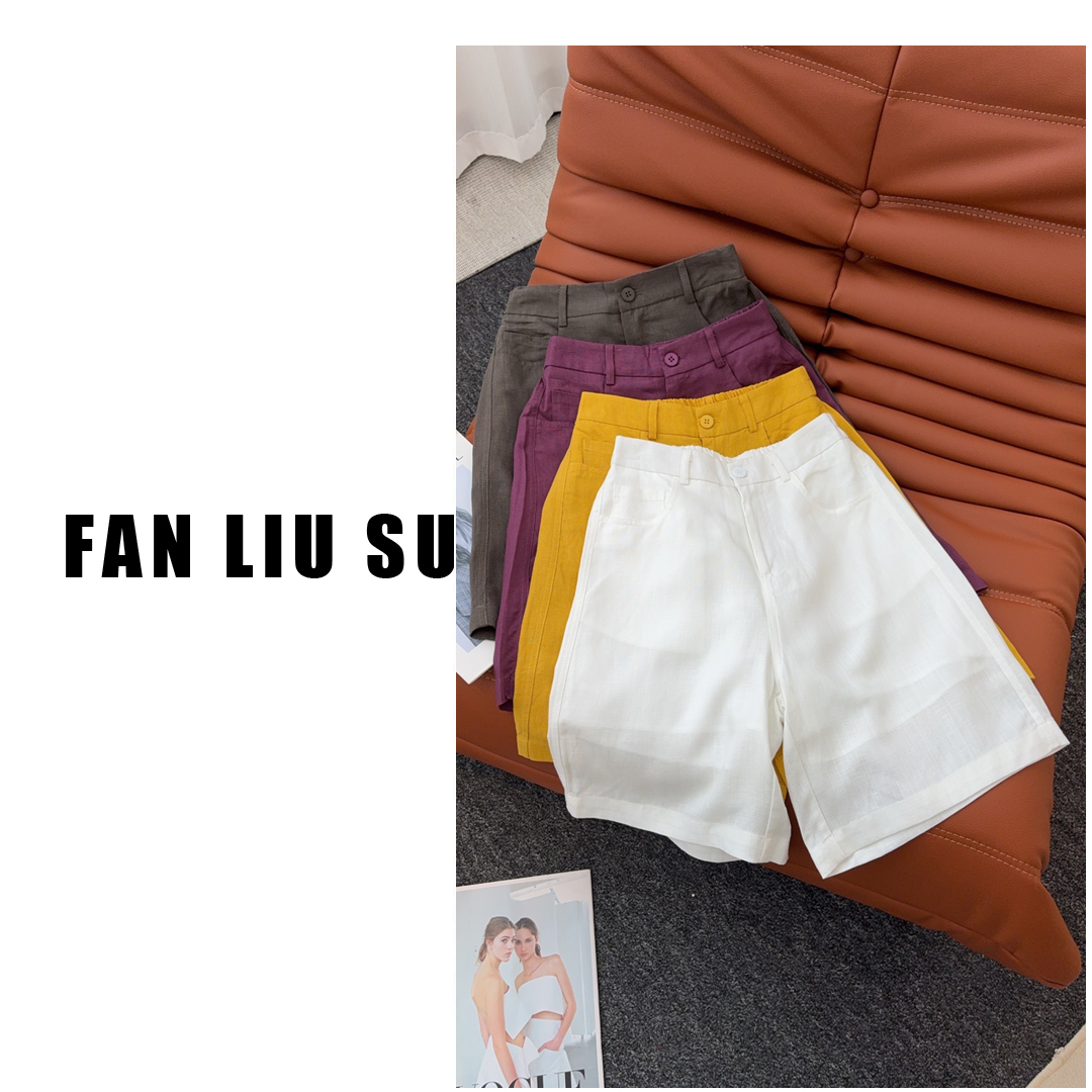 休闲裤阔腿裤短裤女士夏季2025年新款