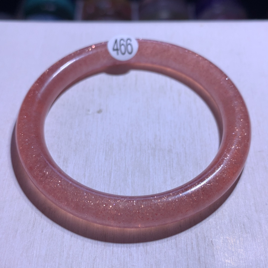 手镯水晶银S925镶嵌红草莓52.4圈466