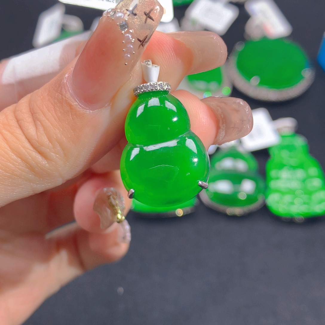 翡翠颈饰银S925镶嵌11111111111