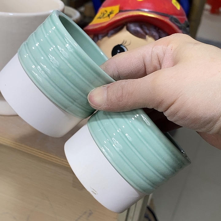 陶摆件陶盆有孔 瑕疵介意勿拍