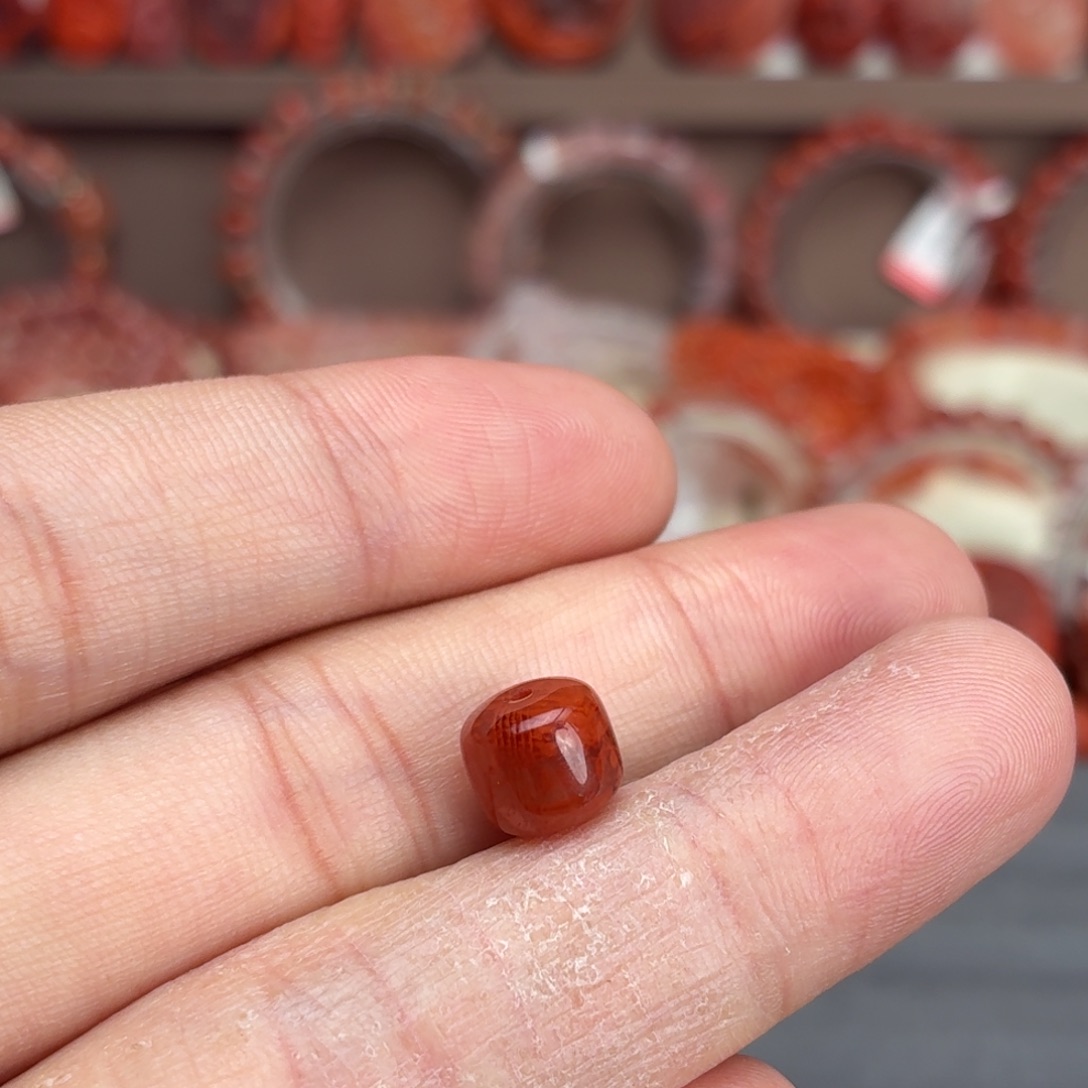 一***你南红玛瑙未镶嵌颈饰老型