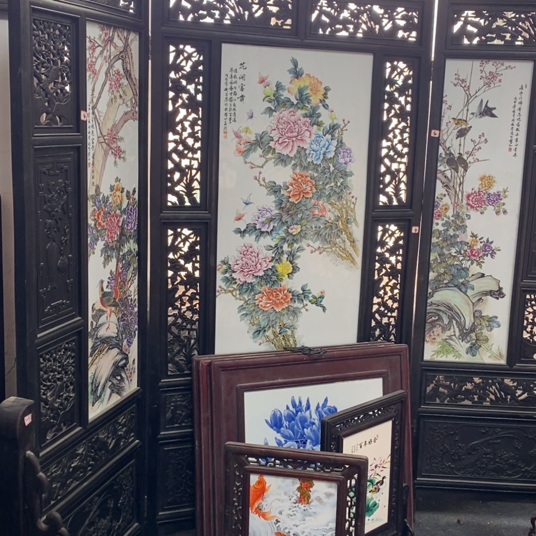 京***送瓷2米*2.4景德镇瓷板画柴窑烧制