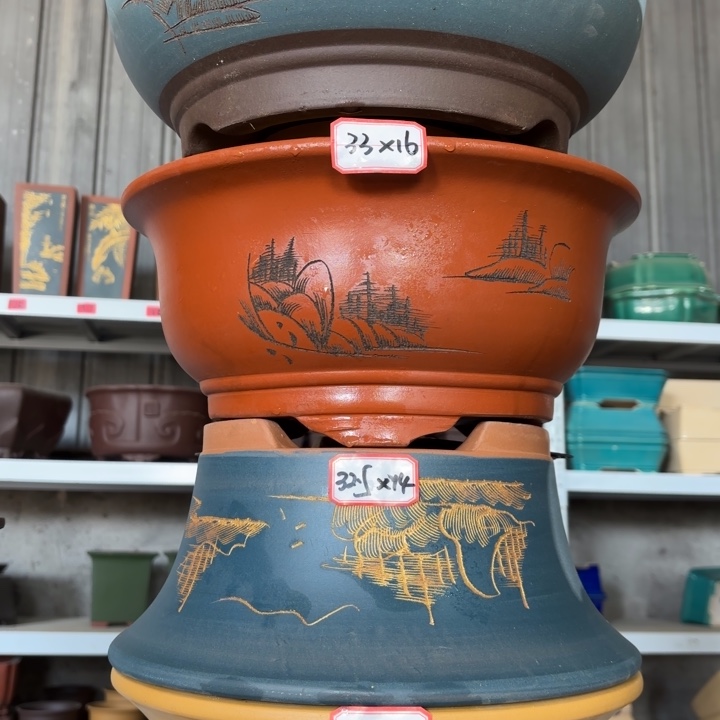 紫砂花盆             100-4