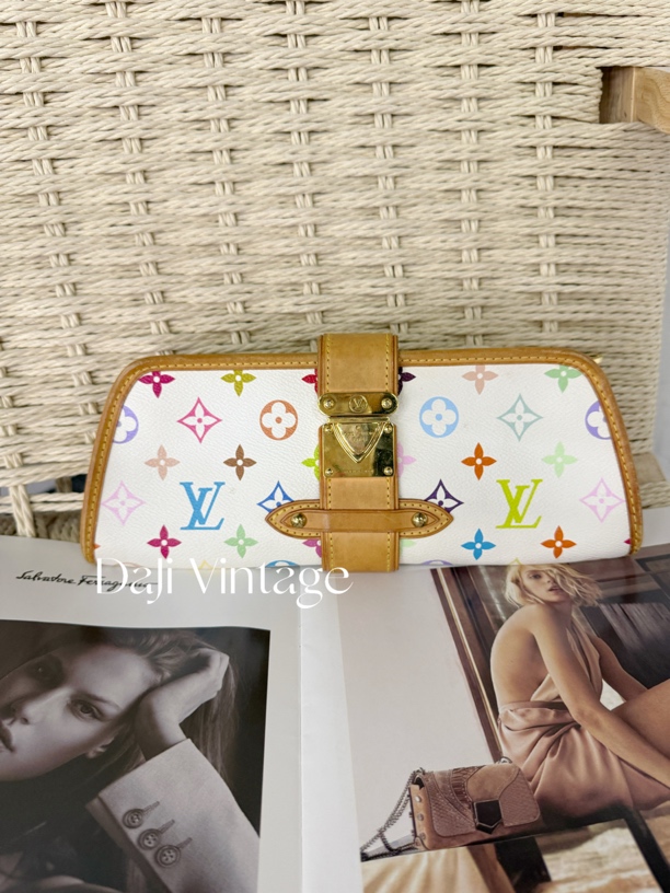 95新 LouisVuitton/路易威登 大吉中古/lv路易威登白三彩晚宴