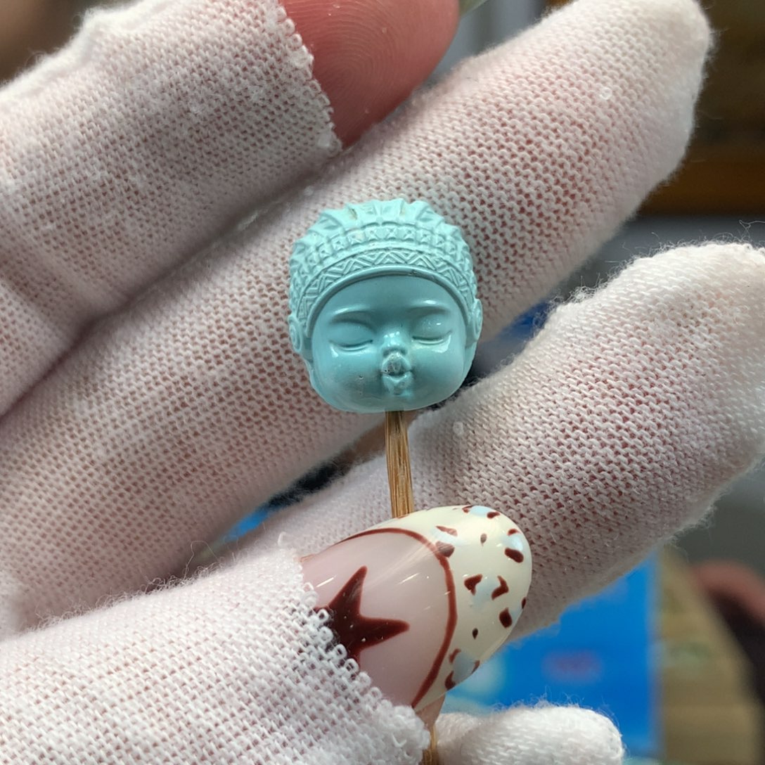 绿松石未镶嵌挂件