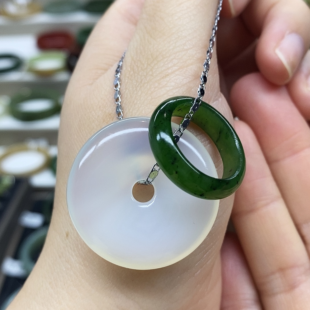 和田玉（碧玉）未镶嵌戒指