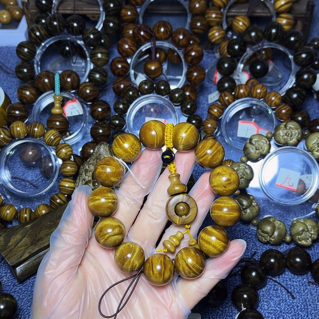 手串/手链楠木（金丝楠）1.8枯木黄金底闪电