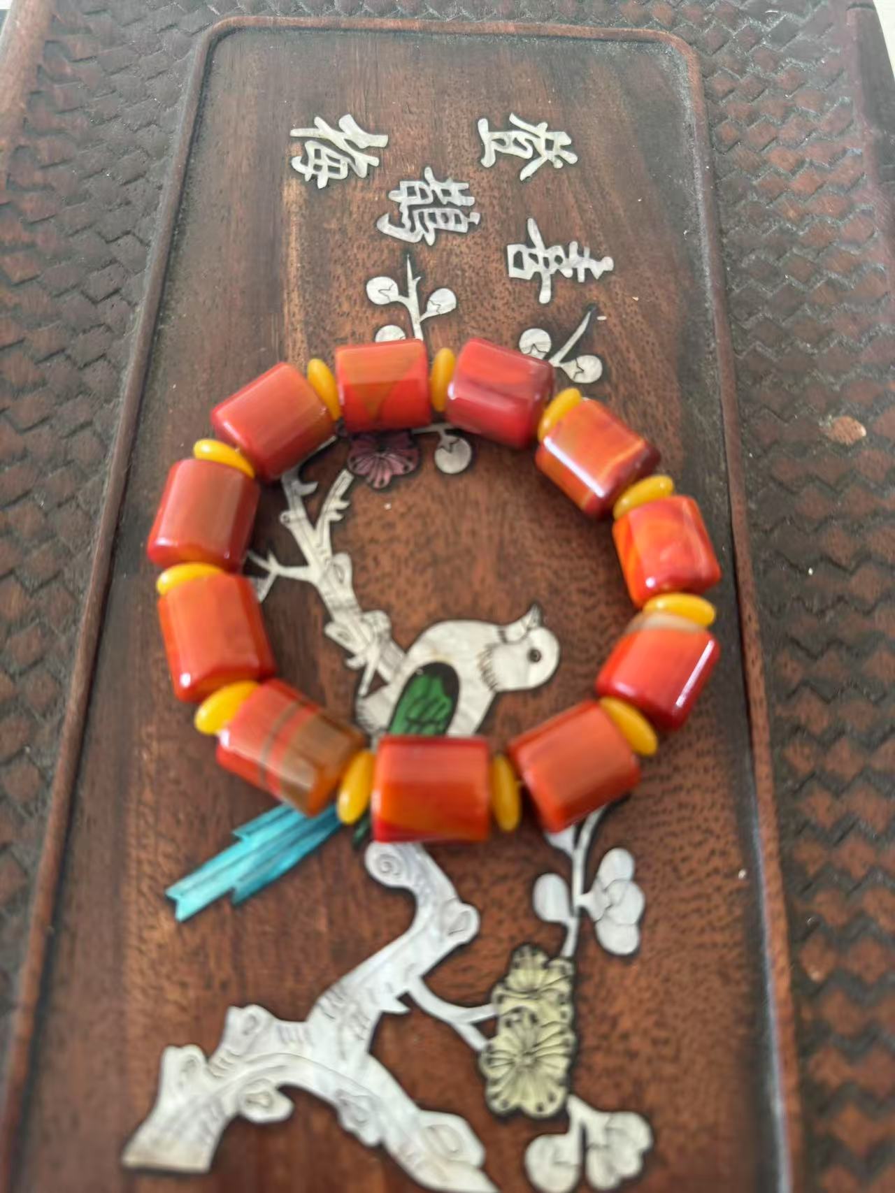 【闪购商品】金丝战国红手串