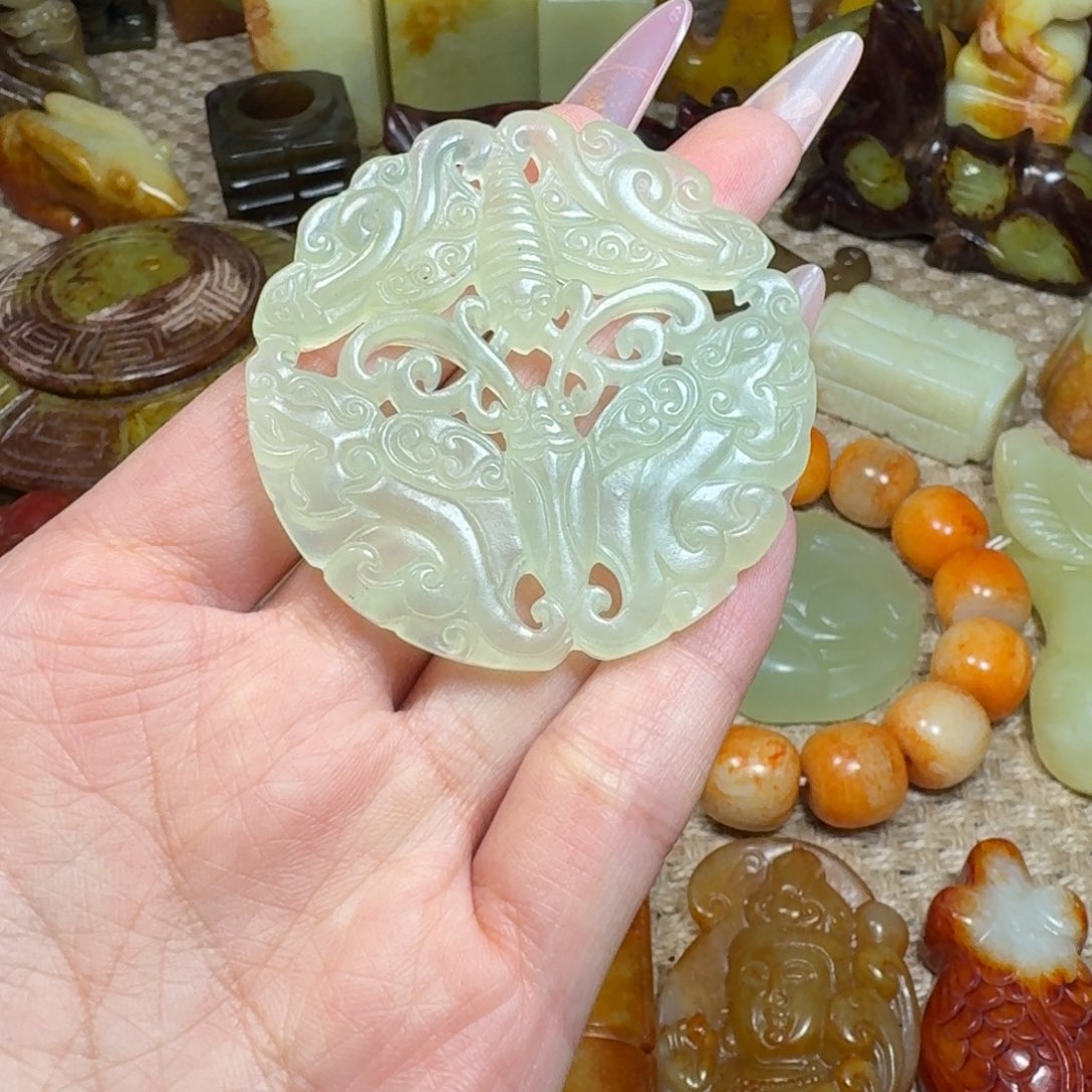 吊坠白玉菩提挂件