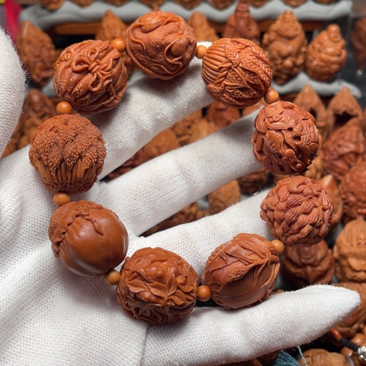 【闪购商品】橄榄核手串/手链红*鸿丰收！