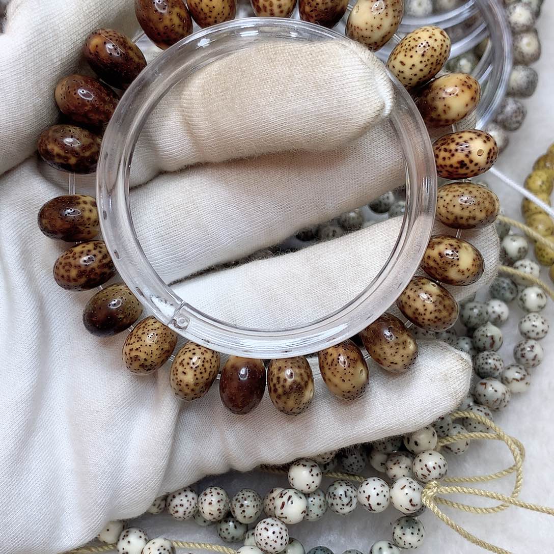 星月菩提手串21号虎皮苹果珠13