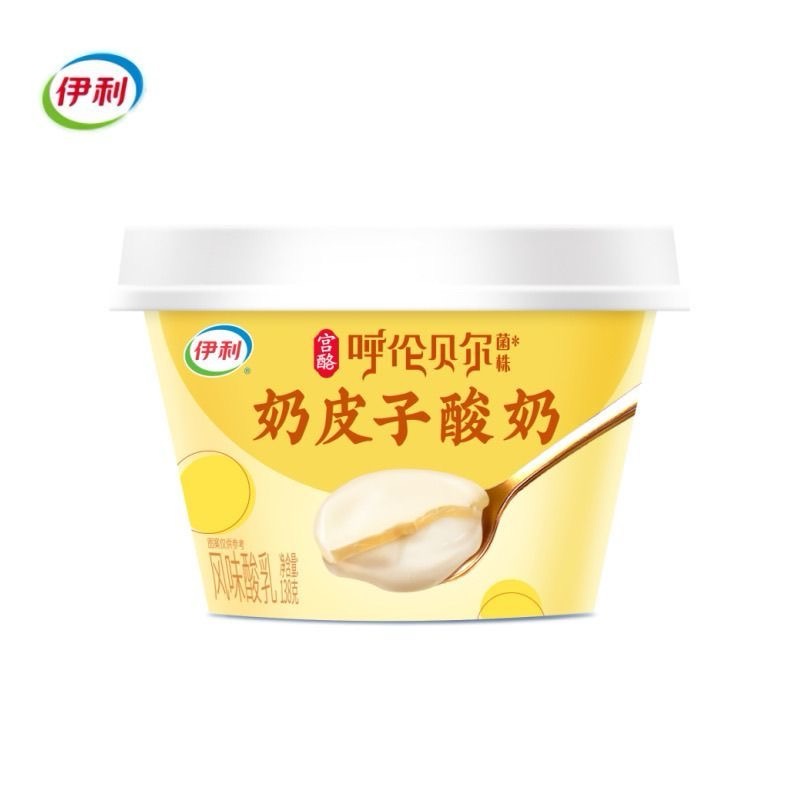 伊利奶皮子酸奶原味风味酸乳138g  8407