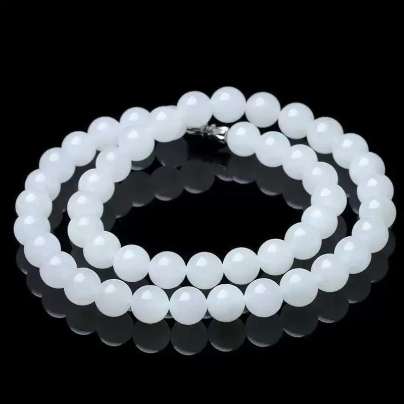 天然新疆和田玉妈妈链