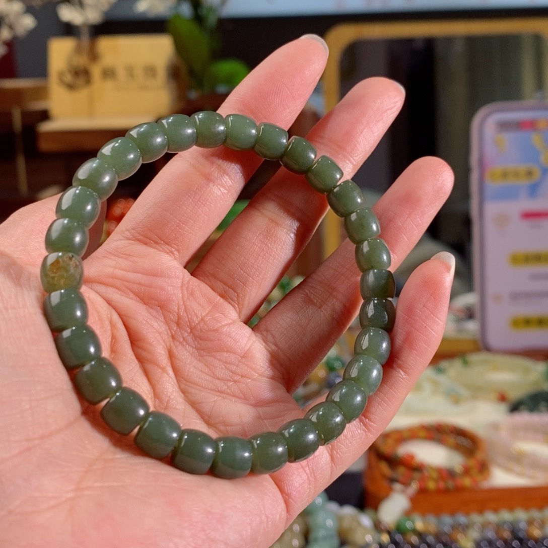 和田玉手串多样性拍一发一未镶嵌