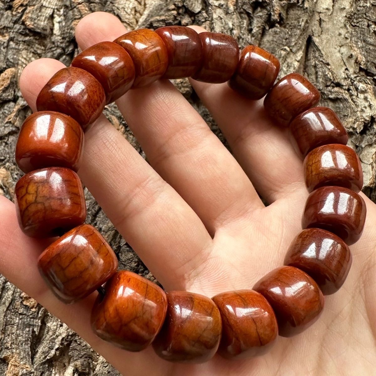 藏民回流高端14mm骨手串