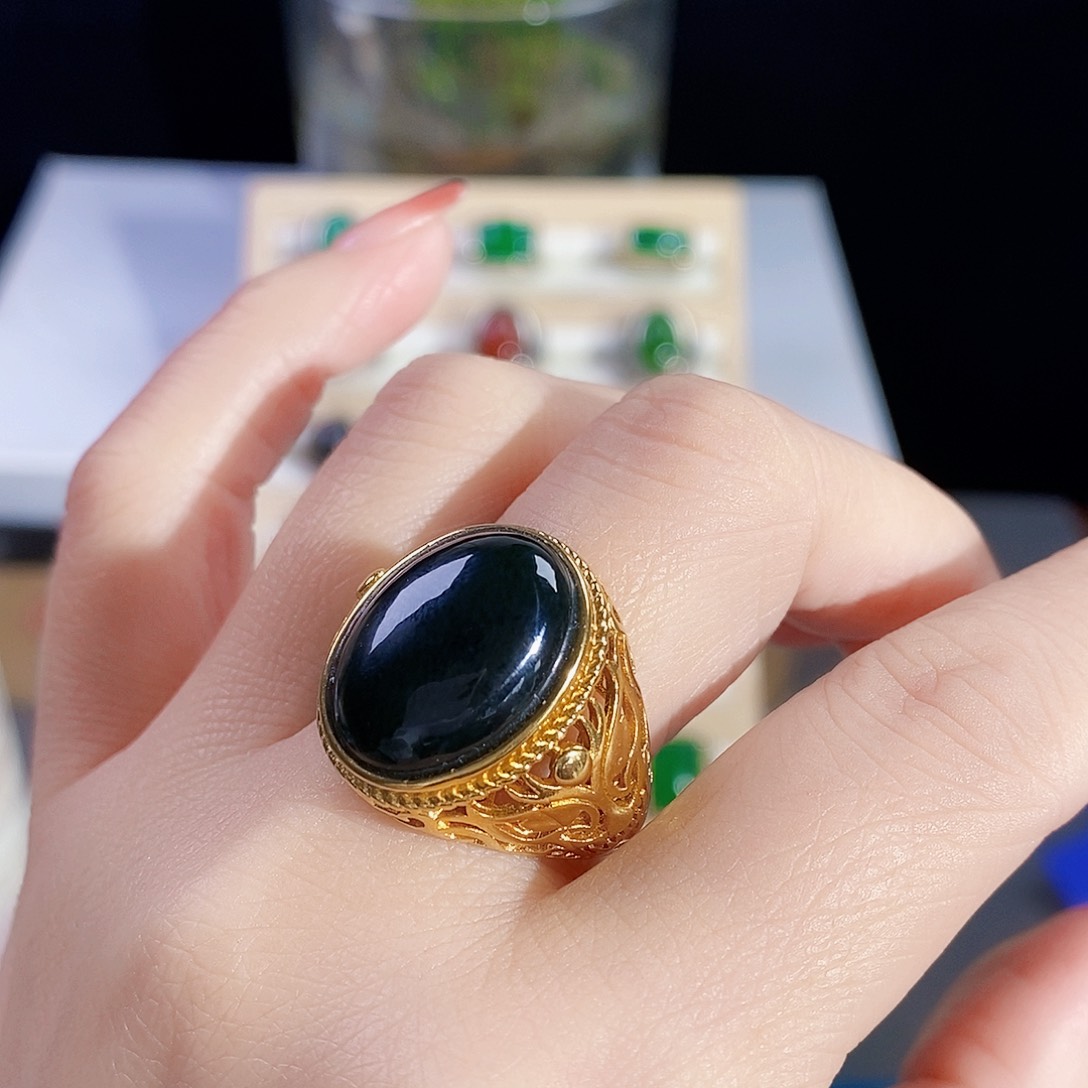 玛瑙/玉髓戒指未镶嵌