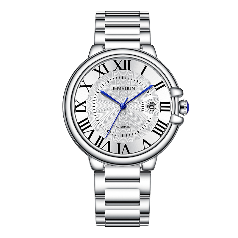 【云仓直发】经典白面钢带腕表时尚夜光百搭防水简潮流手表JSD1829