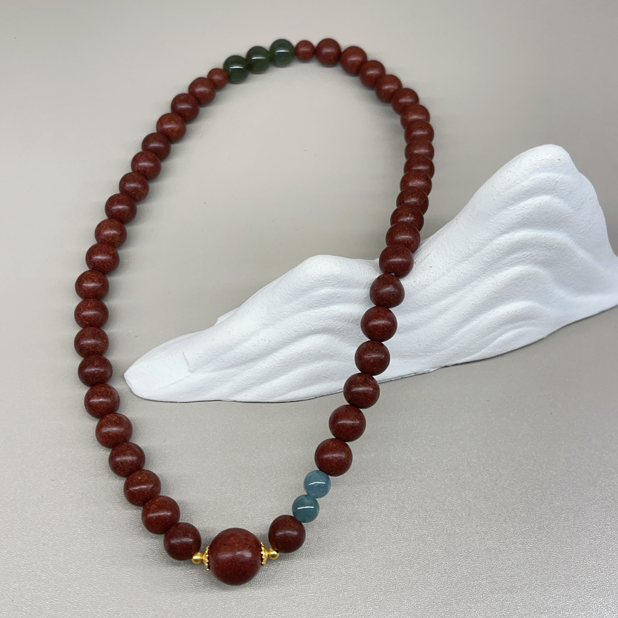 【珊木居】HXZ526JY 花蕊合香珠0.8圆珠双圈手串