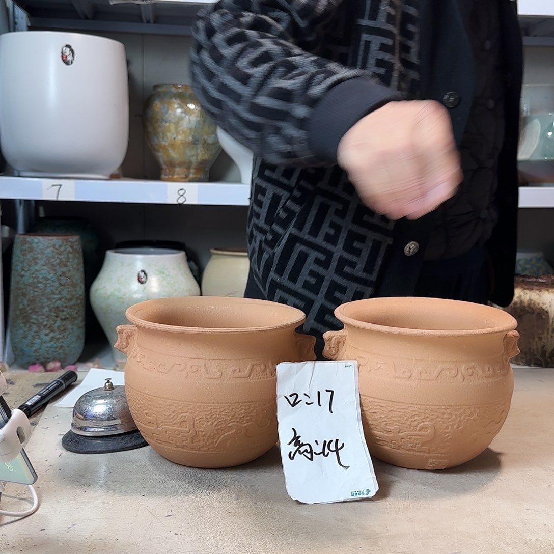 紫砂花盆尺寸17@14