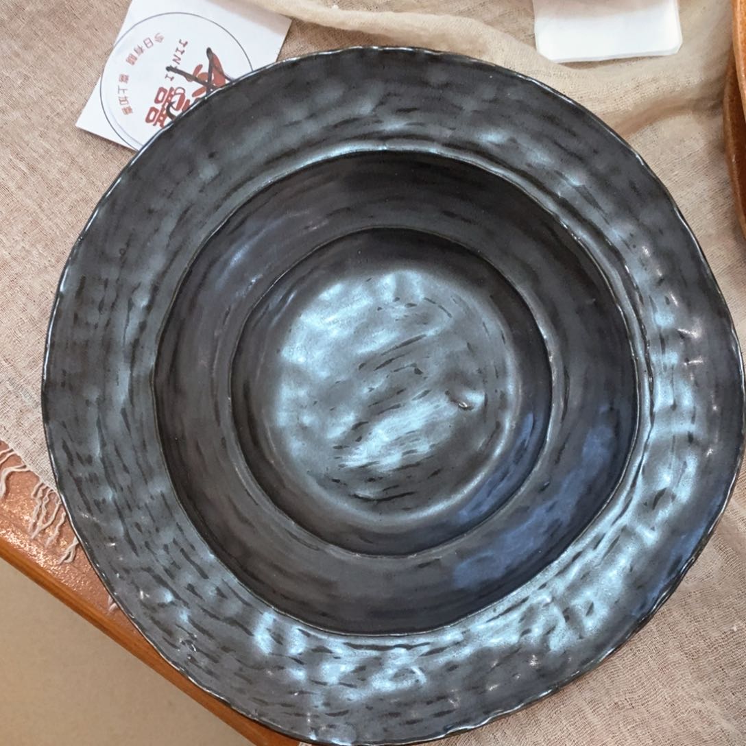 今囍陶器粗陶餐具1件