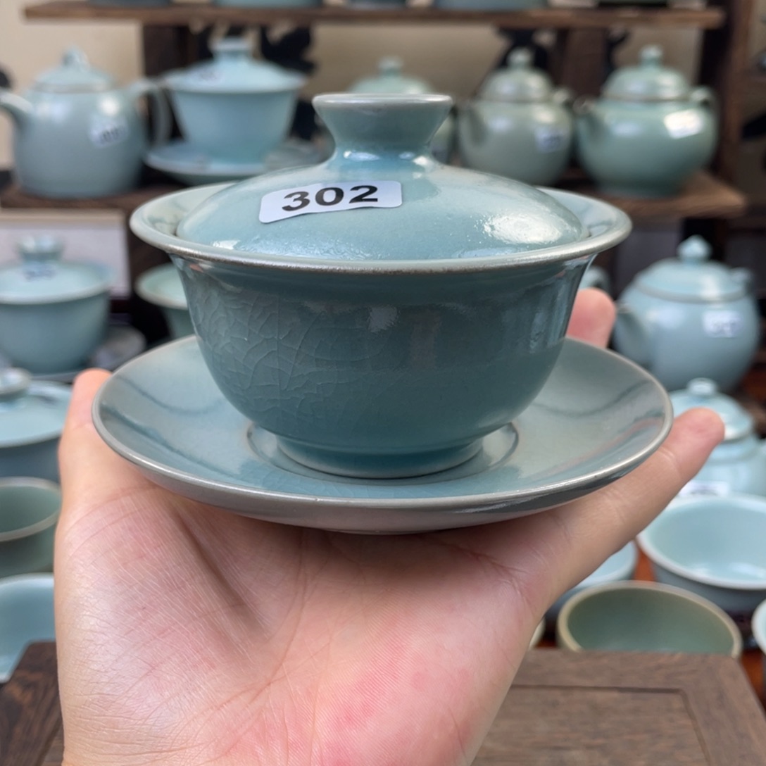 微瑕仿古手工盖碗302号………&