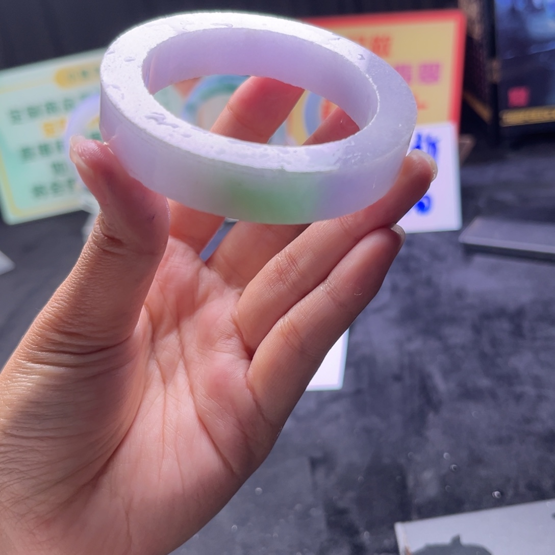 定制翡翠未镶嵌手镯52-55正