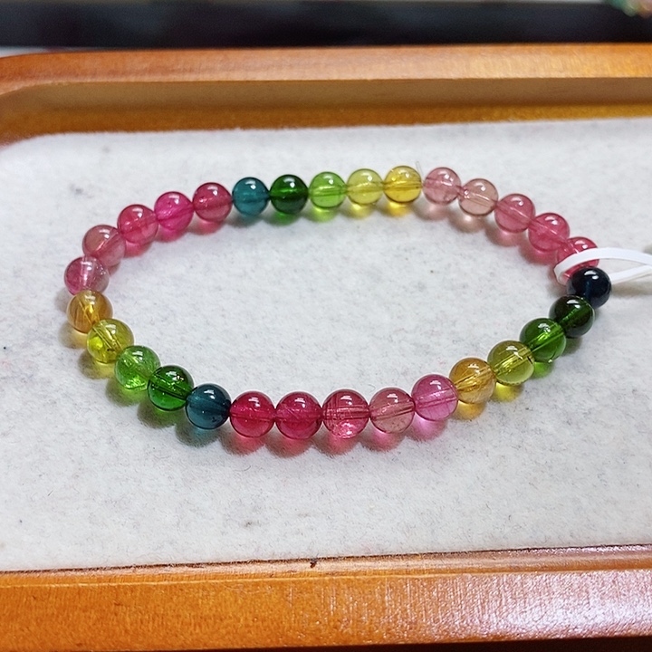 碧玺手链未镶嵌碧玺手串6.2