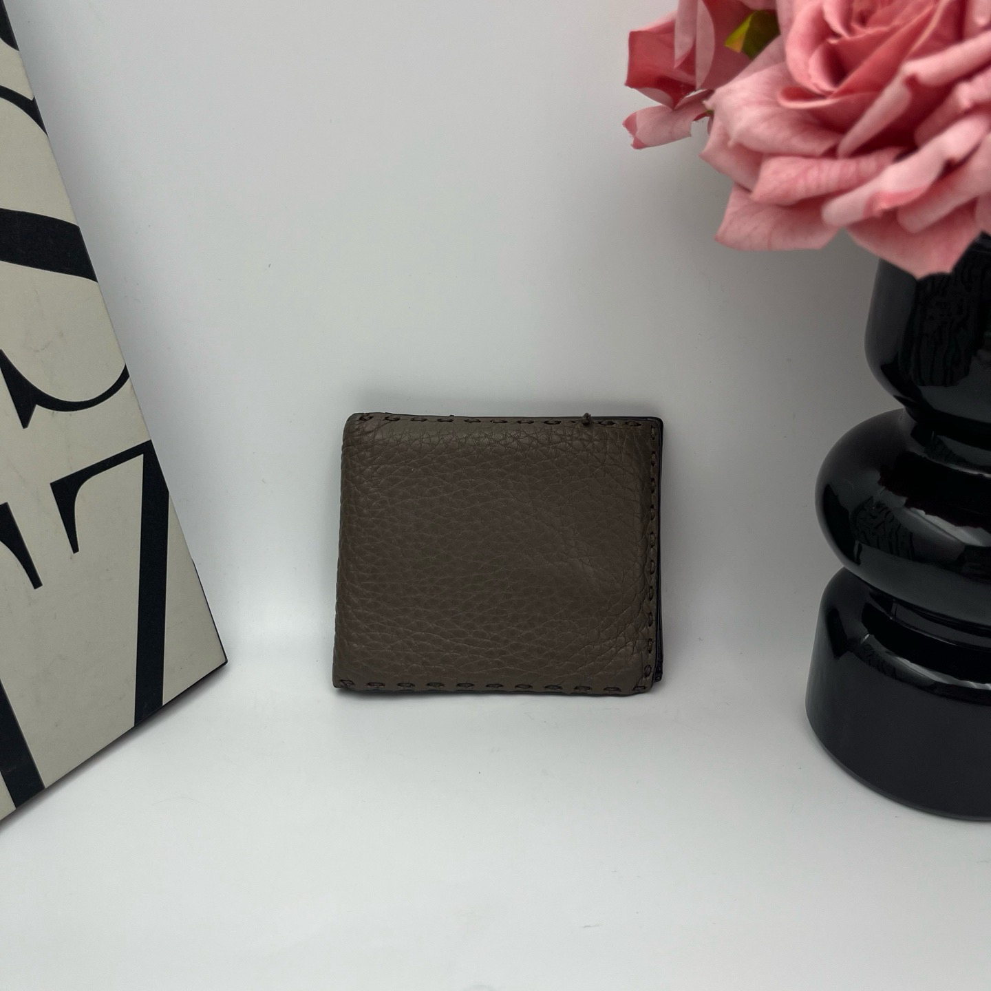 95新 FENDI/芬迪 芬迪/Fendi xy 9097 棕色短款钱包