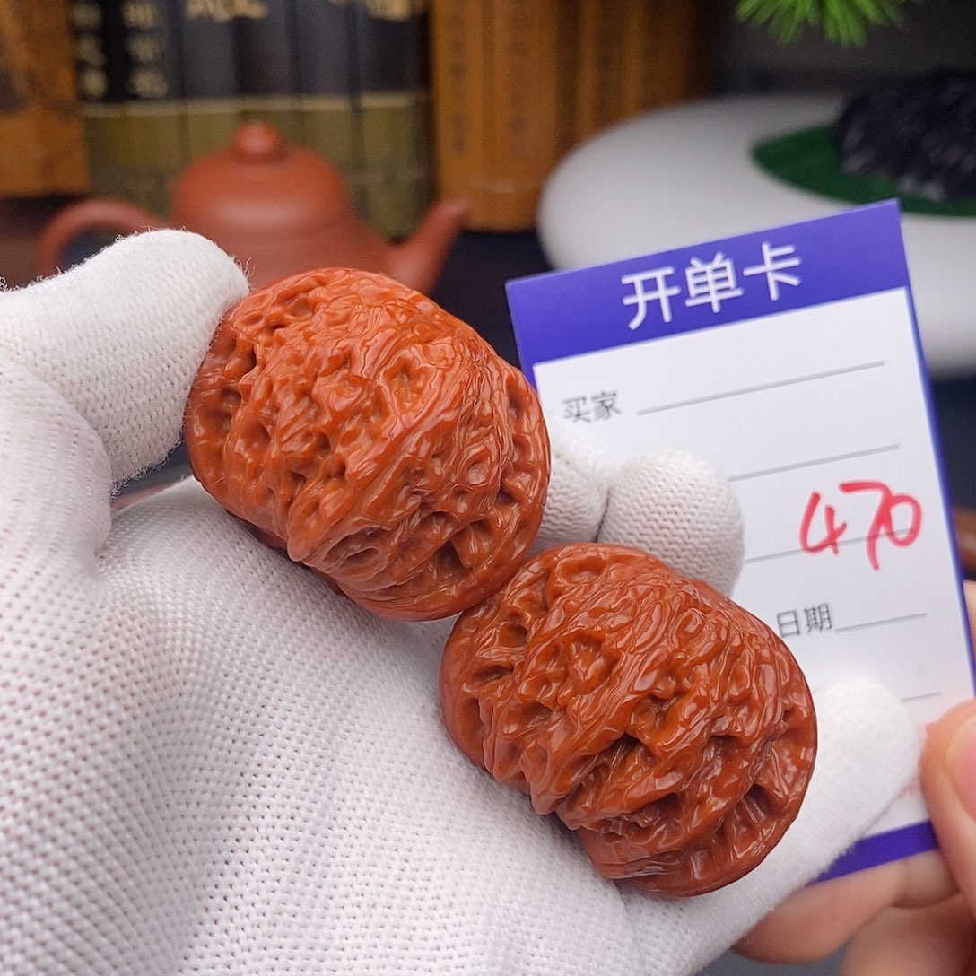 文玩核桃把件42磨盘470