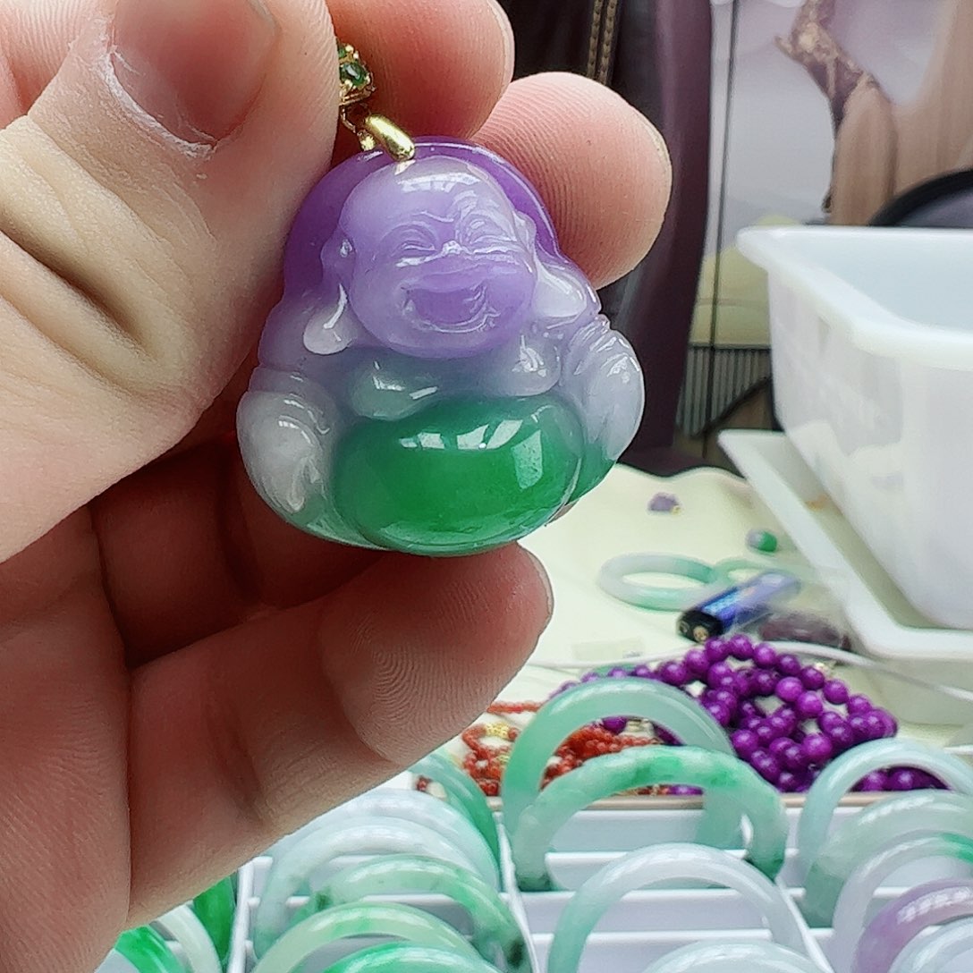 翡翠吊坠(赠链)银S925镶嵌