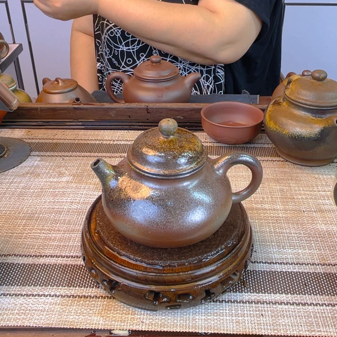 茶壶紫砂底槽清柴烧260cc