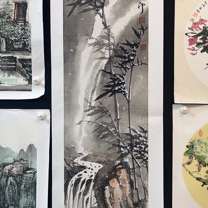 国画老师手绘作品