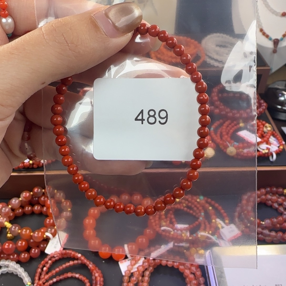 南红玛瑙未镶嵌手链