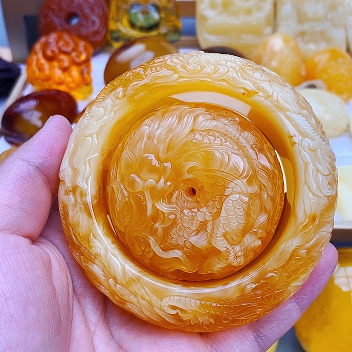 蜜蜡颈饰未镶嵌春****藤天然保真假一赔十56