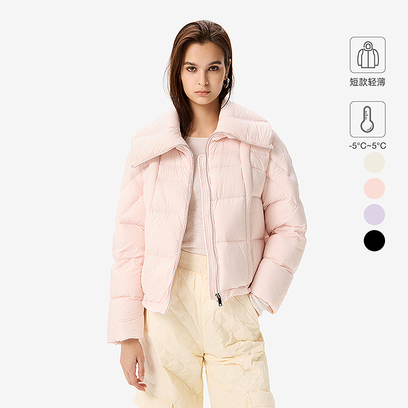 IRO Night 极简羽绒服短款翻领鹅绒保暖法式轻奢25冬季新款