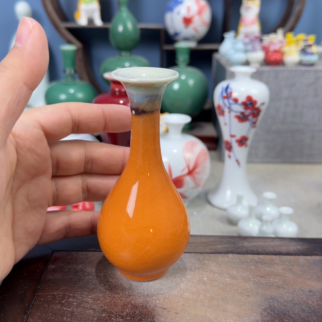 陶瓷手工小花器摆件