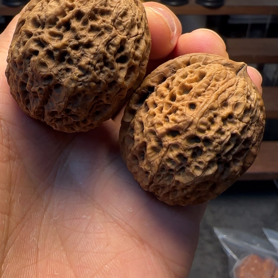 文玩核桃把件铁狮子