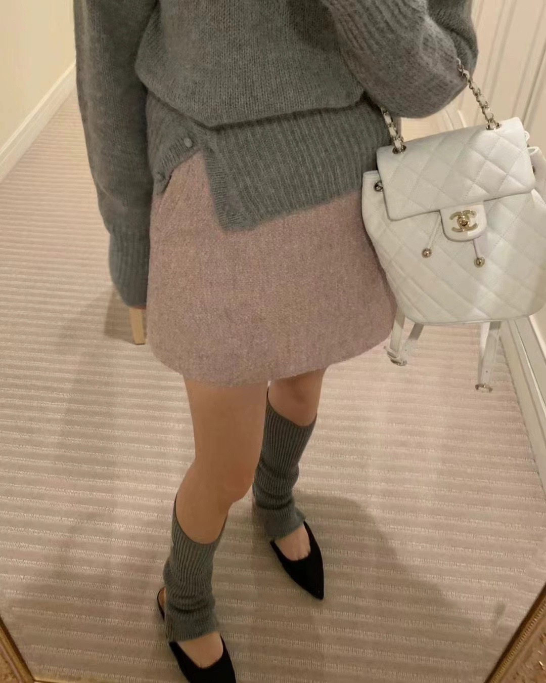 小韩泡菜花厚保暖妮子短裙