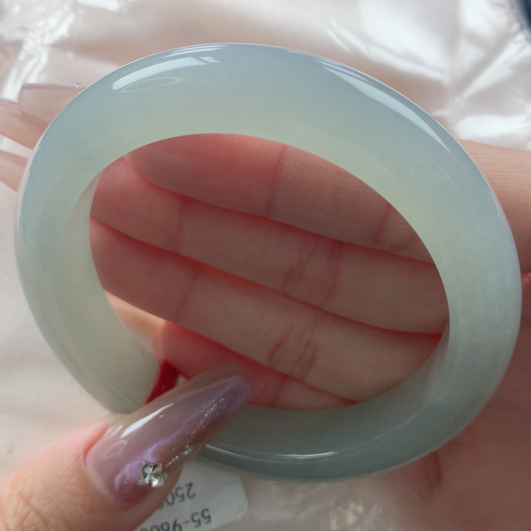 未镶嵌手镯翡翠缅甸天然翡翠A货55.3