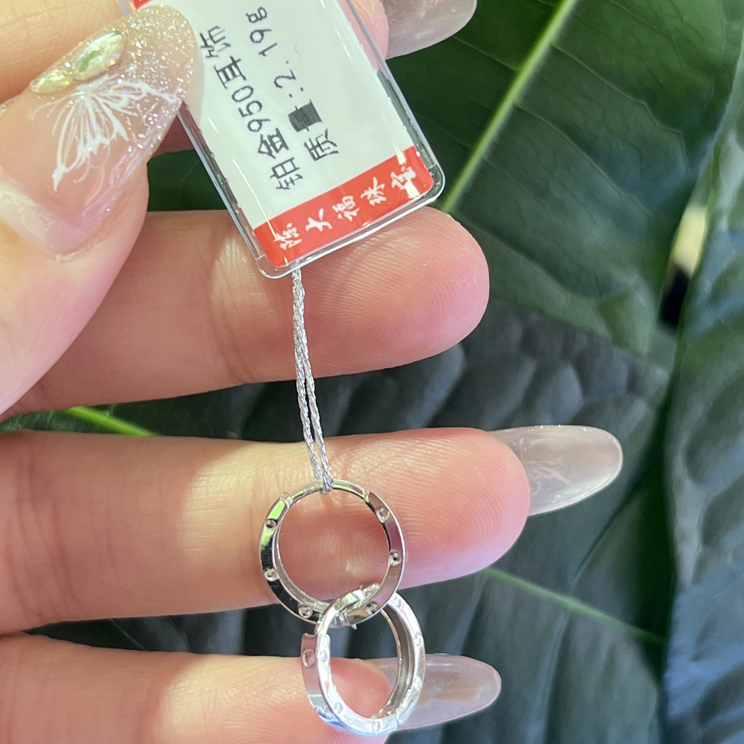 铂金pt950耳饰 2.19克
