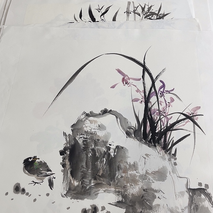姜奇老师花鸟作品50×50